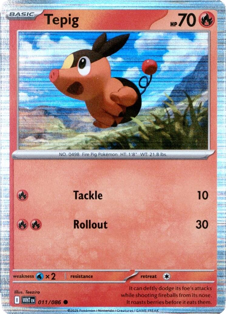 Tepig - 011/086 (Unova Poster Collection)