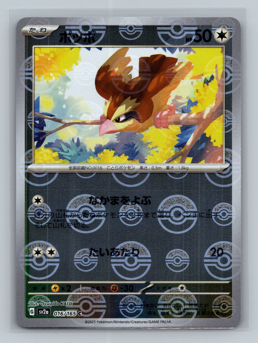 Pidgey (Poke Ball Pattern)