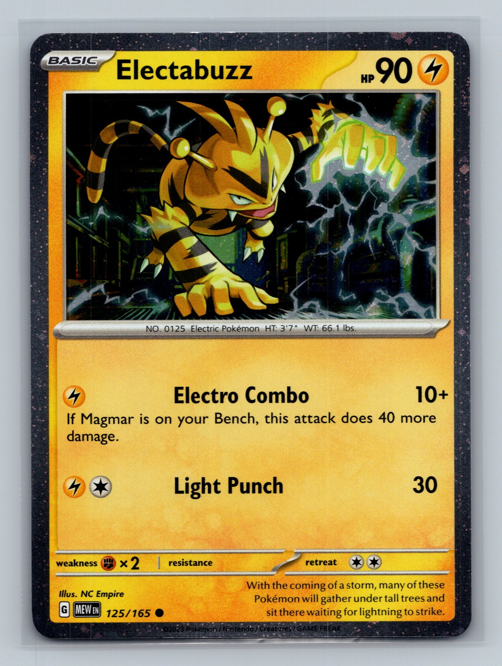 Electabuzz - 125/165 (Cosmos Holo)