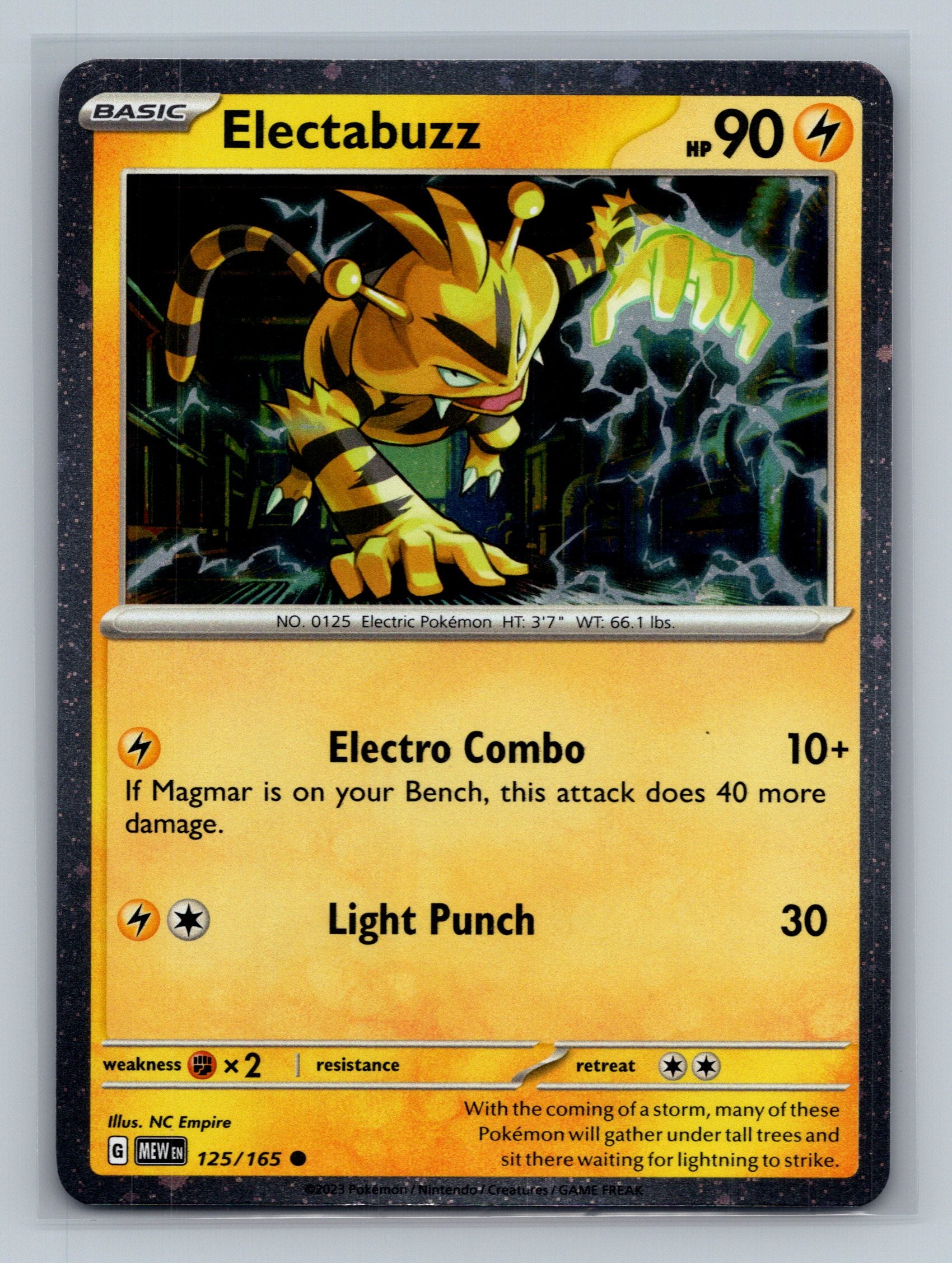 Electabuzz - 125/165 (Cosmos Holo)