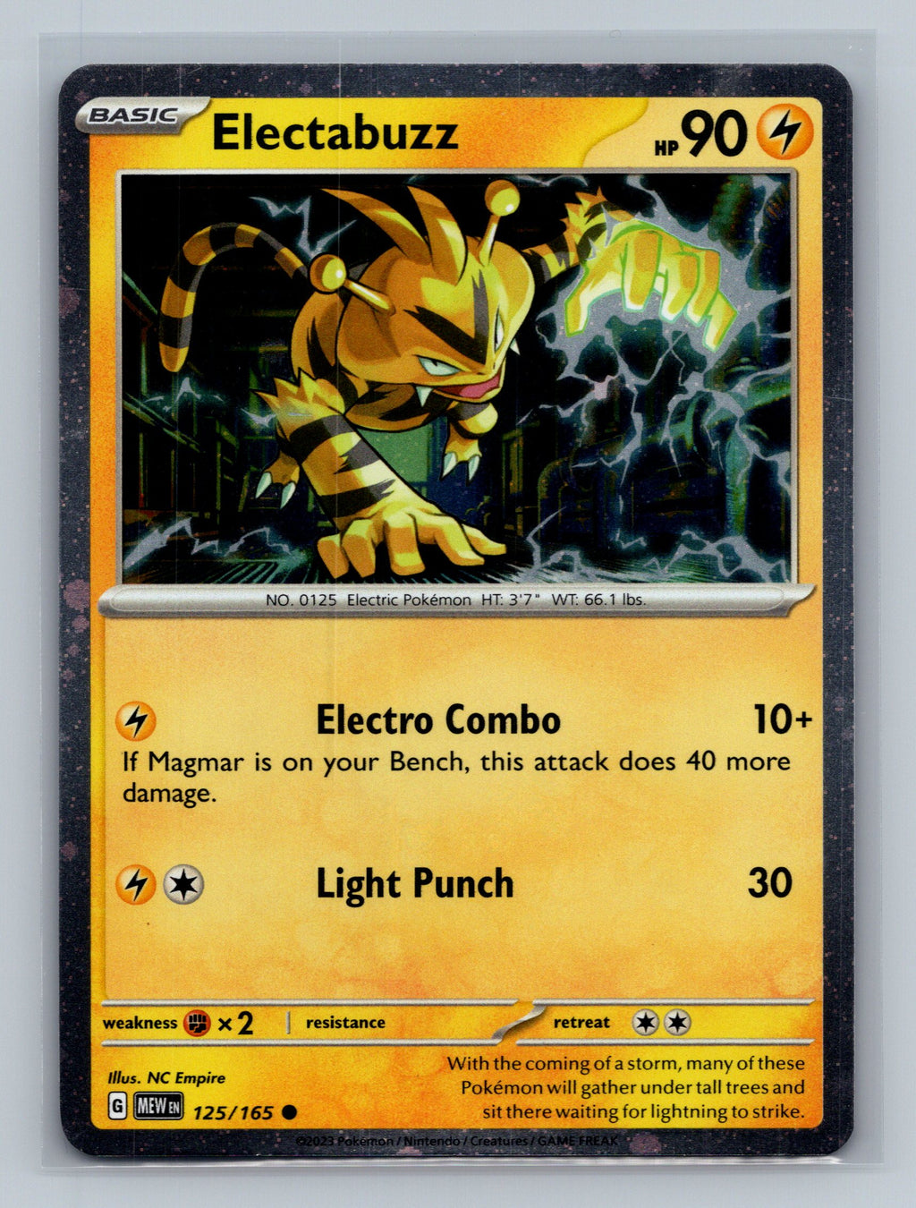 Electabuzz - 125/165 (Cosmos Holo)