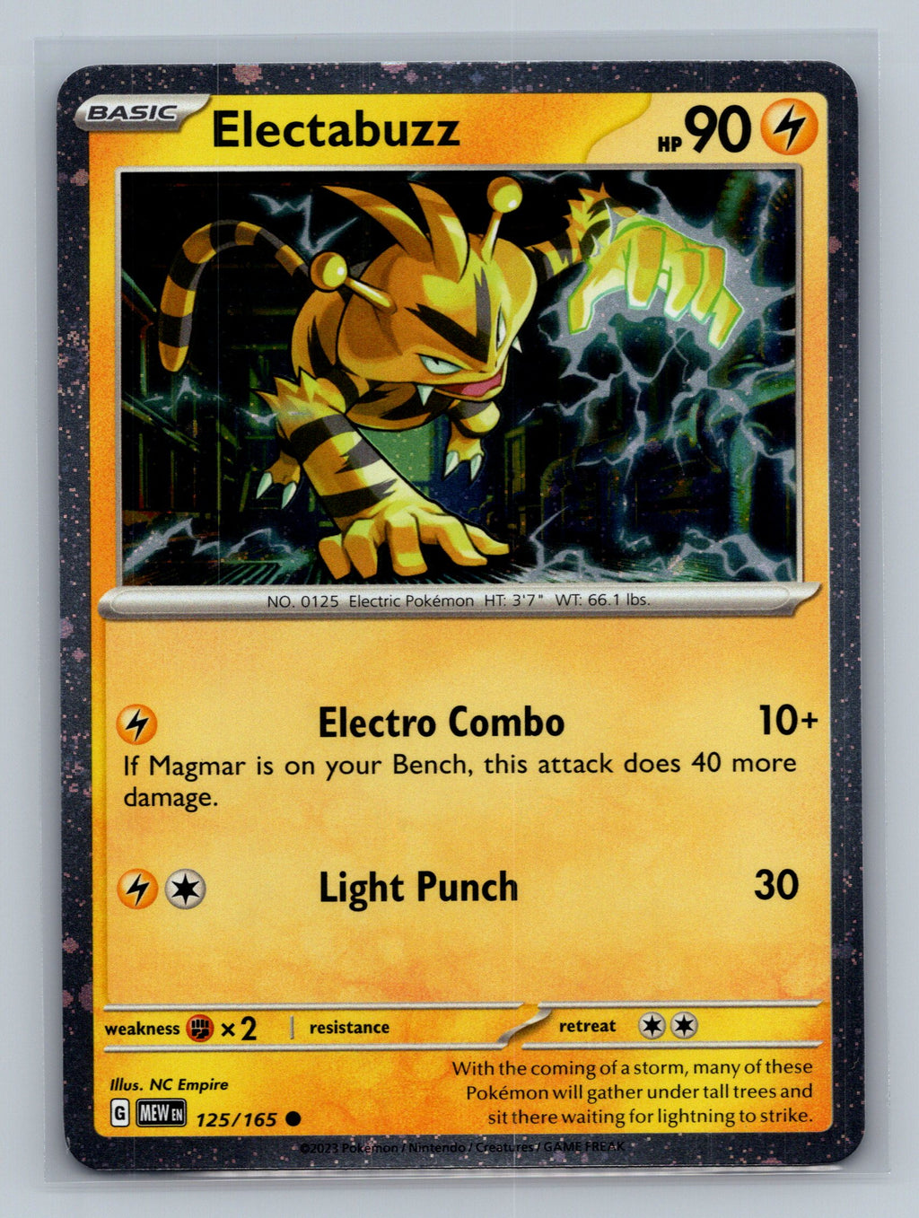 Electabuzz - 125/165 (Cosmos Holo)