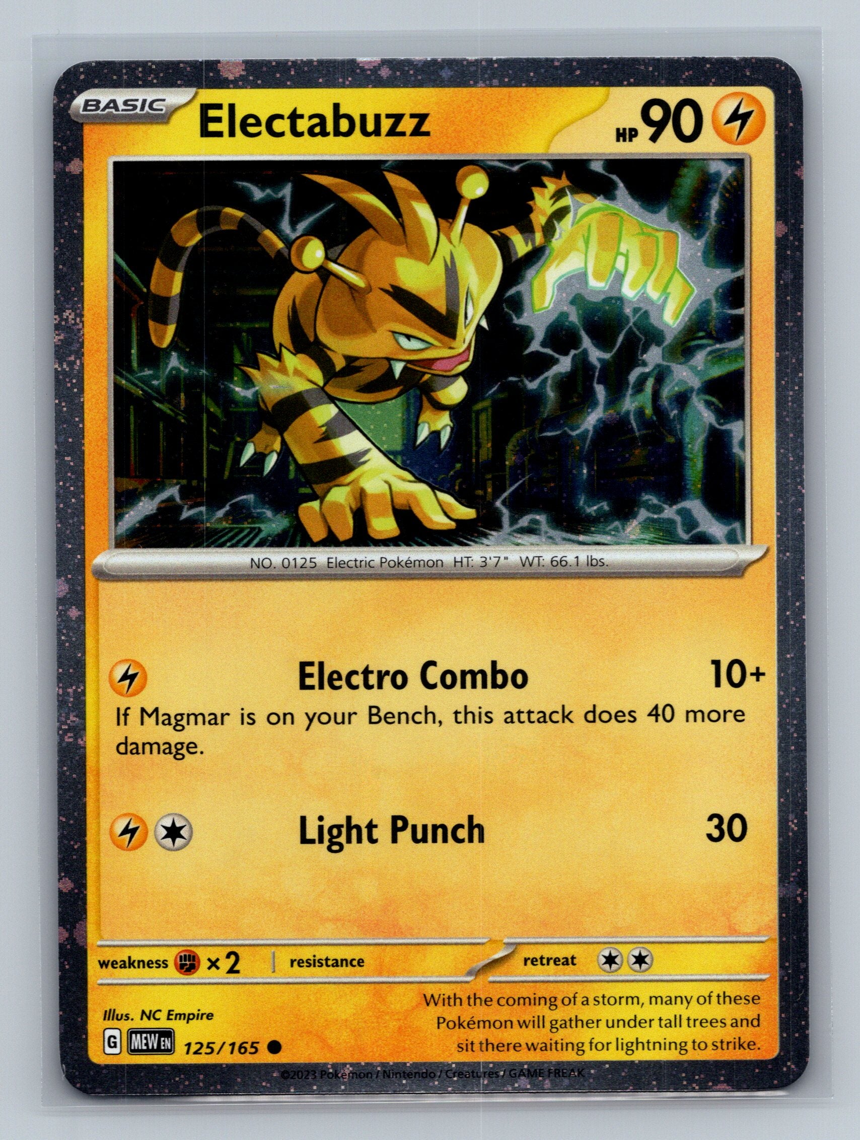 Electabuzz - 125/165 (Cosmos Holo)