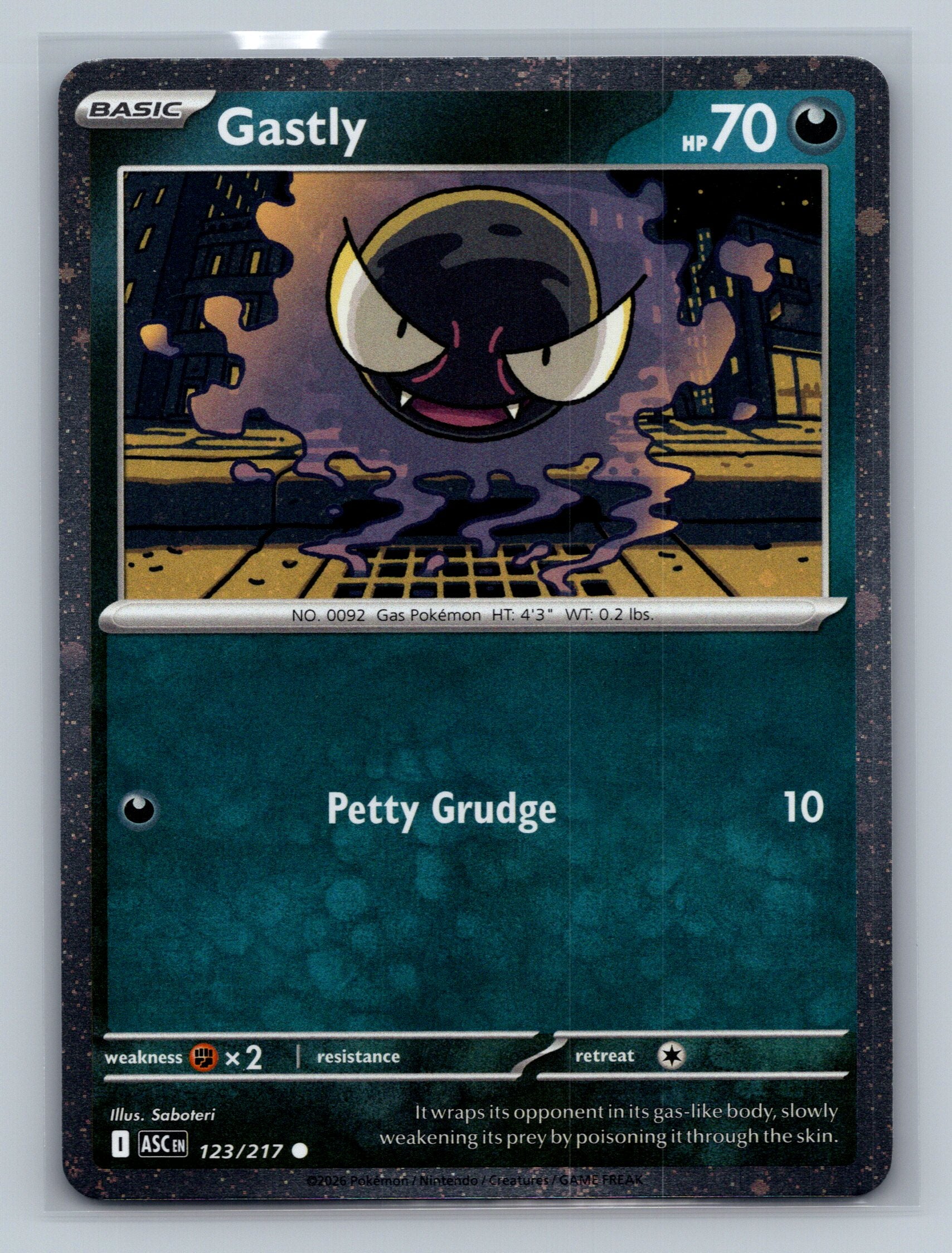 Gastly - 123/217 (Cosmos Holo)