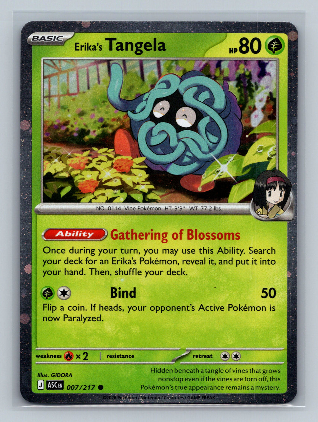 Erika's Tangela - 007/217 (Cosmo Holo)