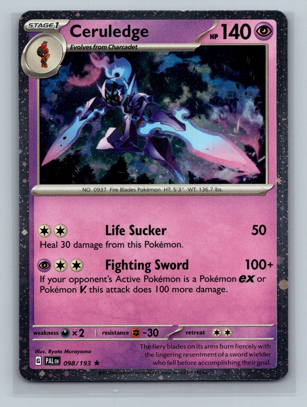 Ceruledge - 098/193 (Cosmos Holo)