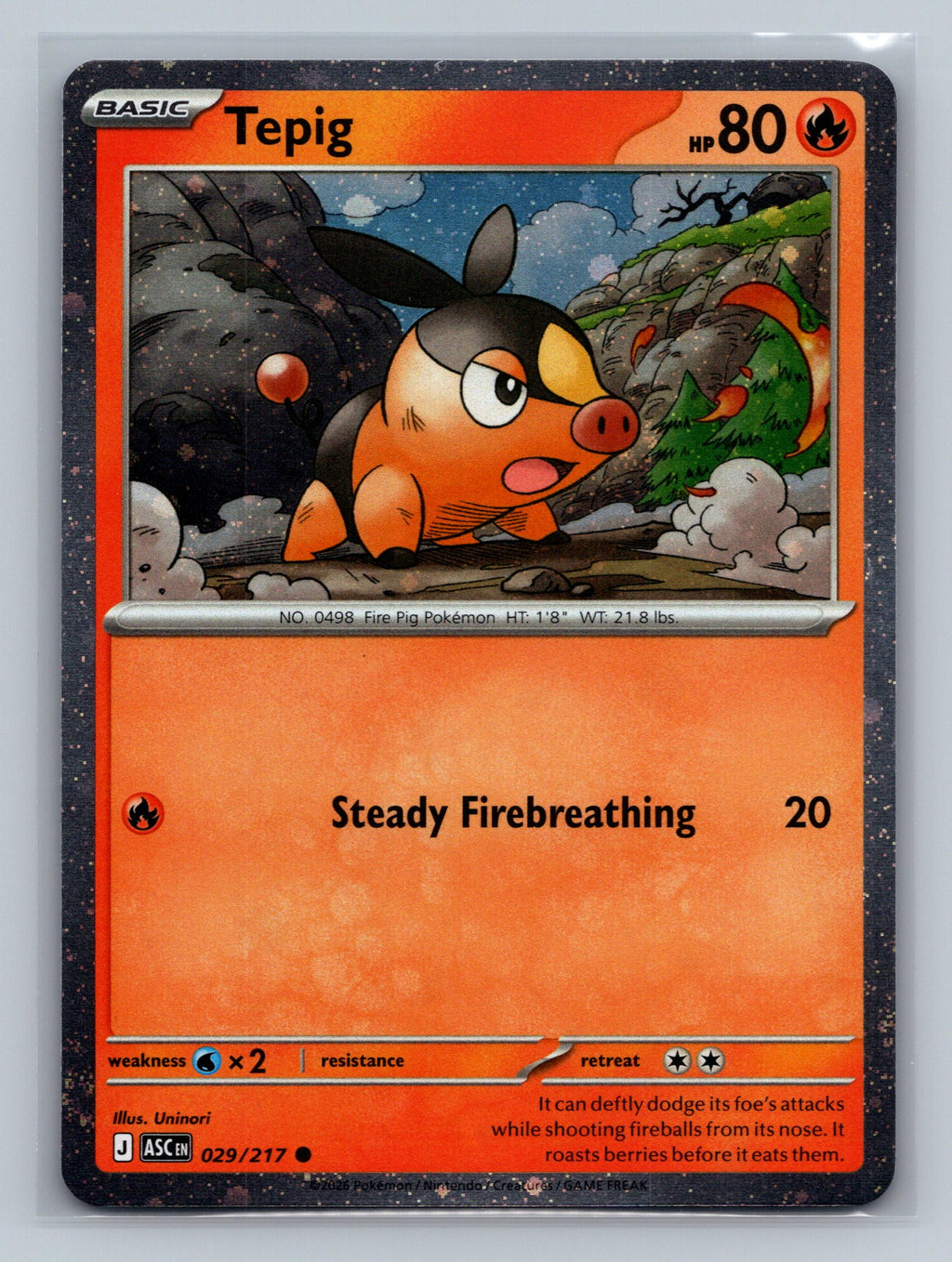 Tepig - 029/217 (Cosmos Holo)