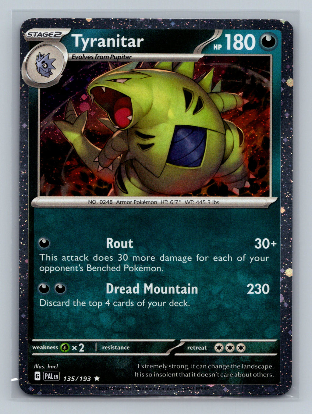 Tyranitar - 135/193 (Cosmo Foil)