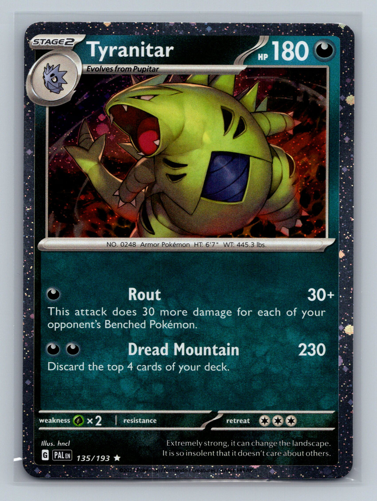 Tyranitar - 135/193 (Cosmos Foil)