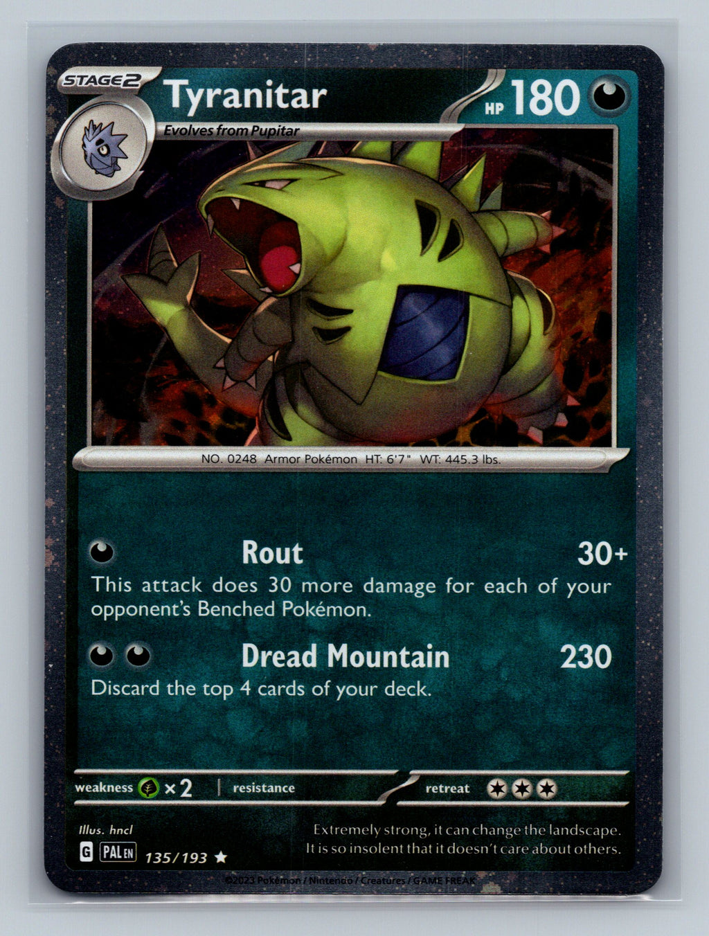 Tyranitar - 135/193 (Cosmo Foil)
