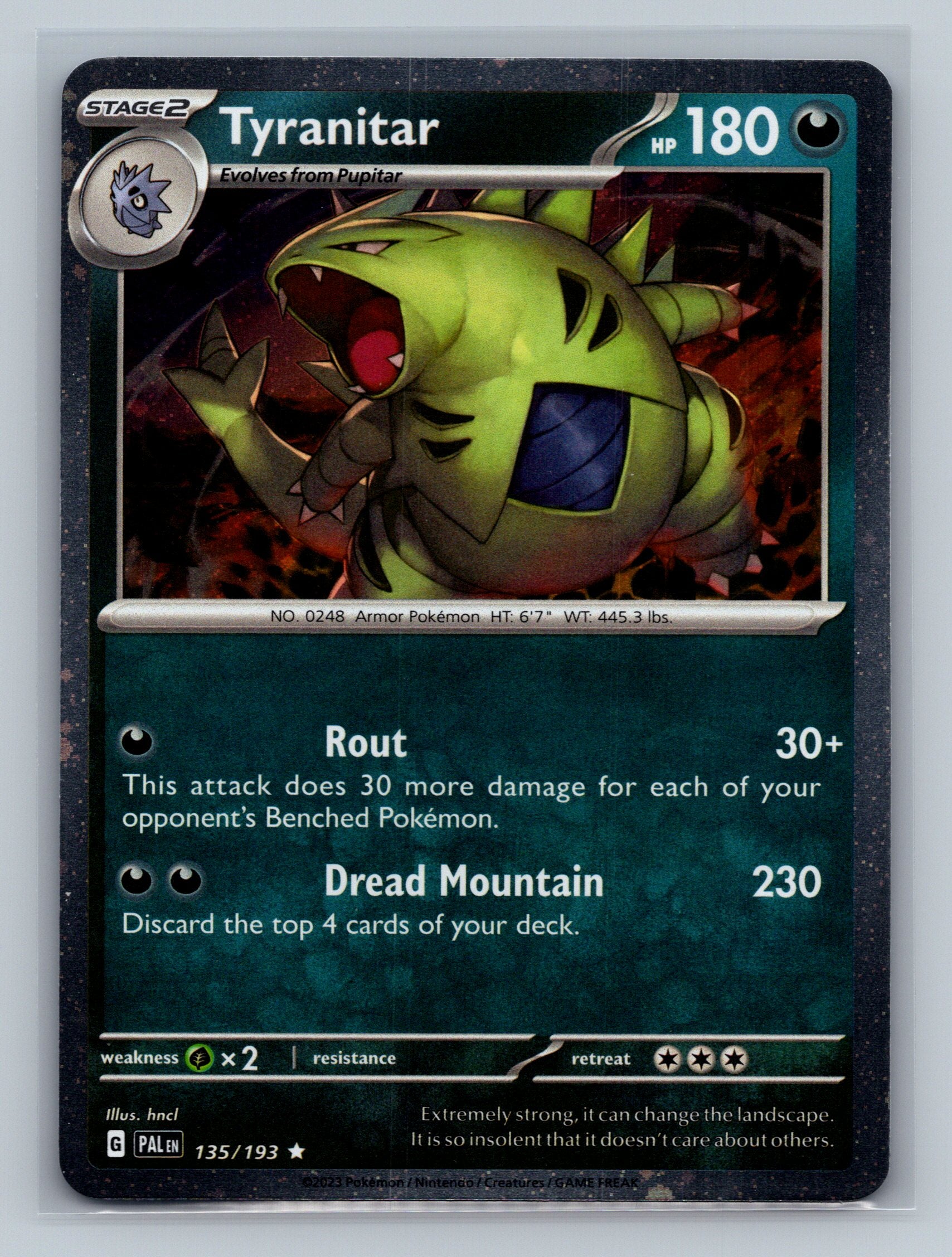 Tyranitar - 135/193 (Cosmo Foil)
