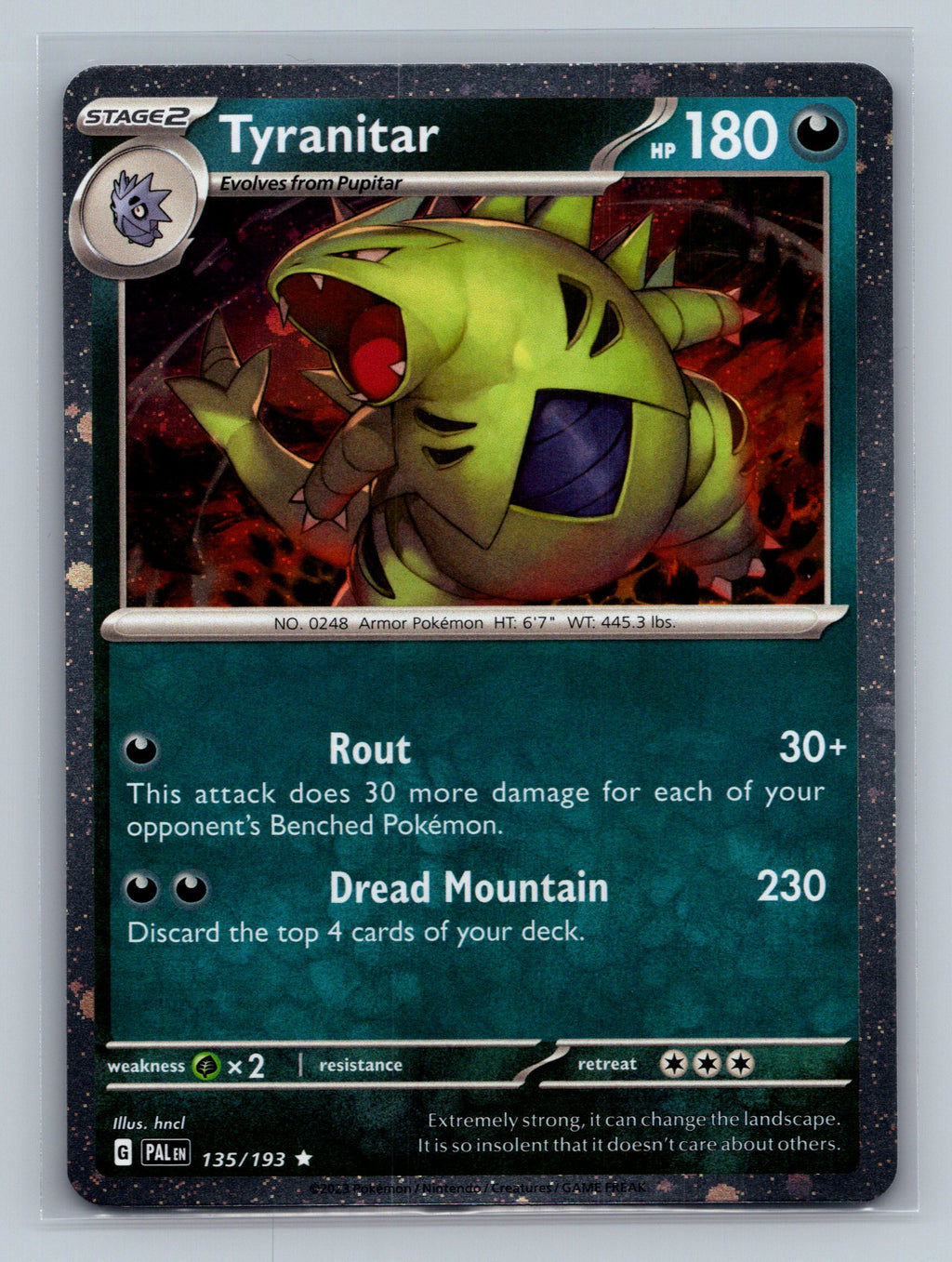 Tyranitar - 135/193 (Cosmo Foil)