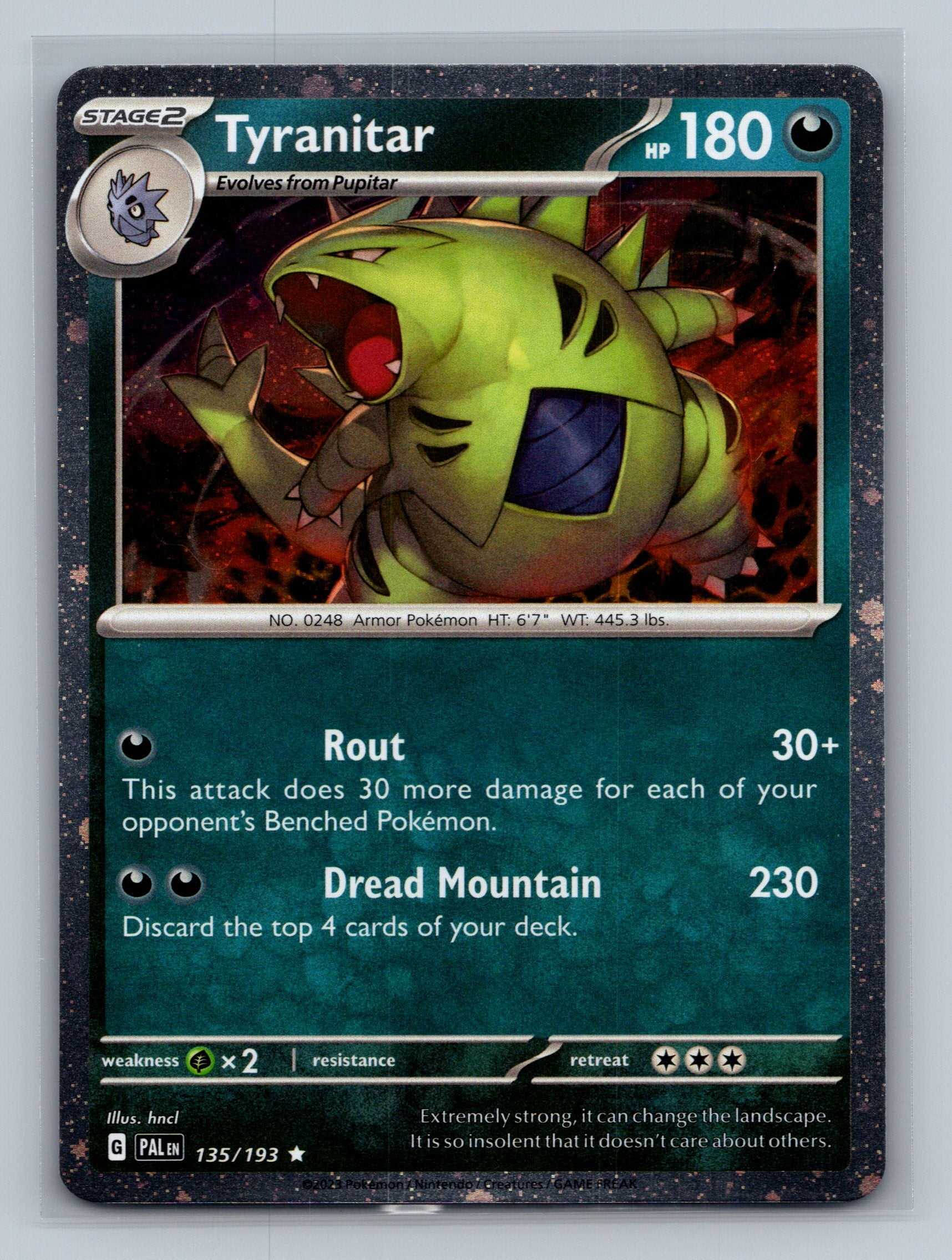 Tyranitar - 135/193 (Cosmo Foil)