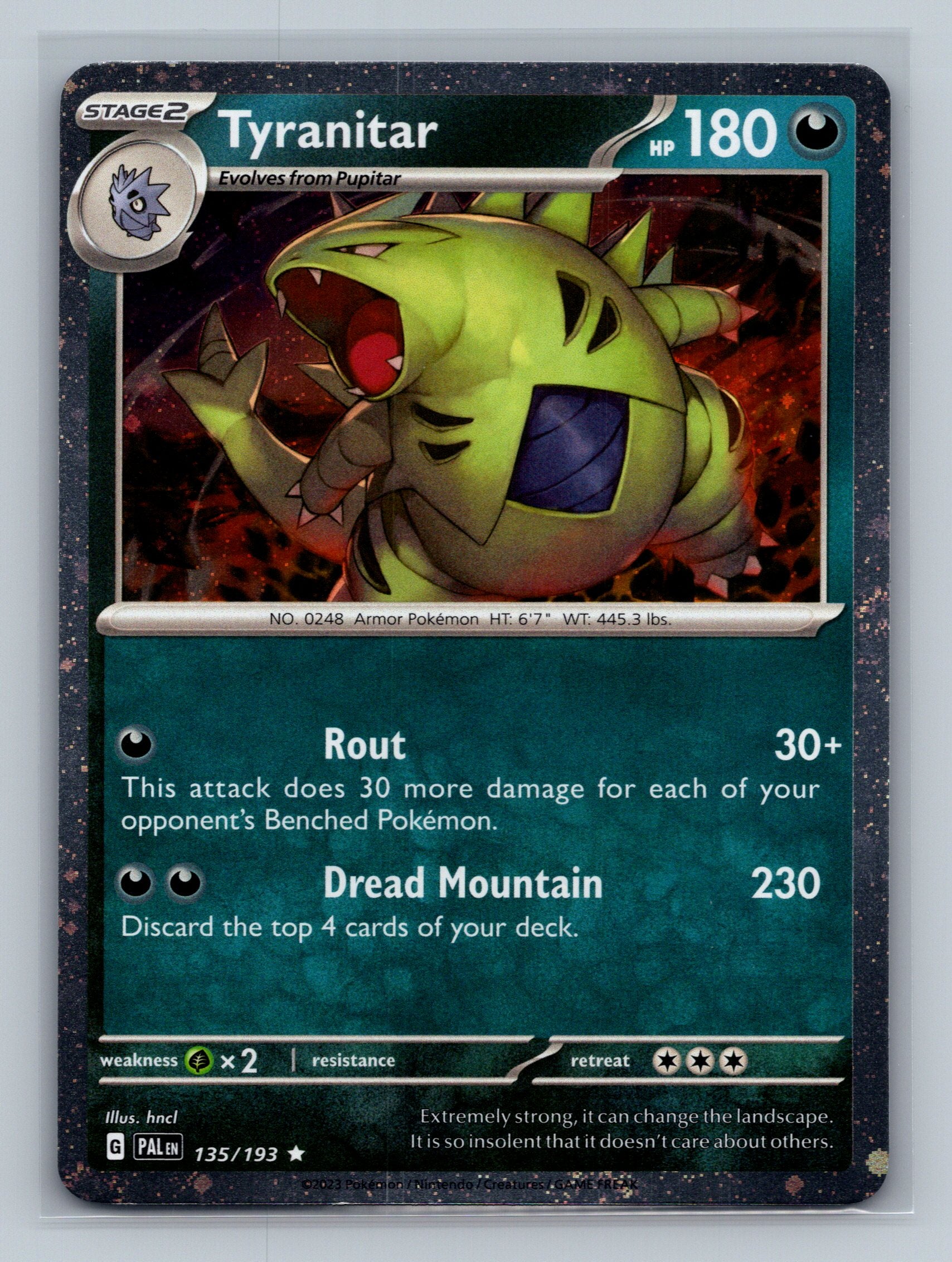 Tyranitar - 135/193 (Cosmo Foil)