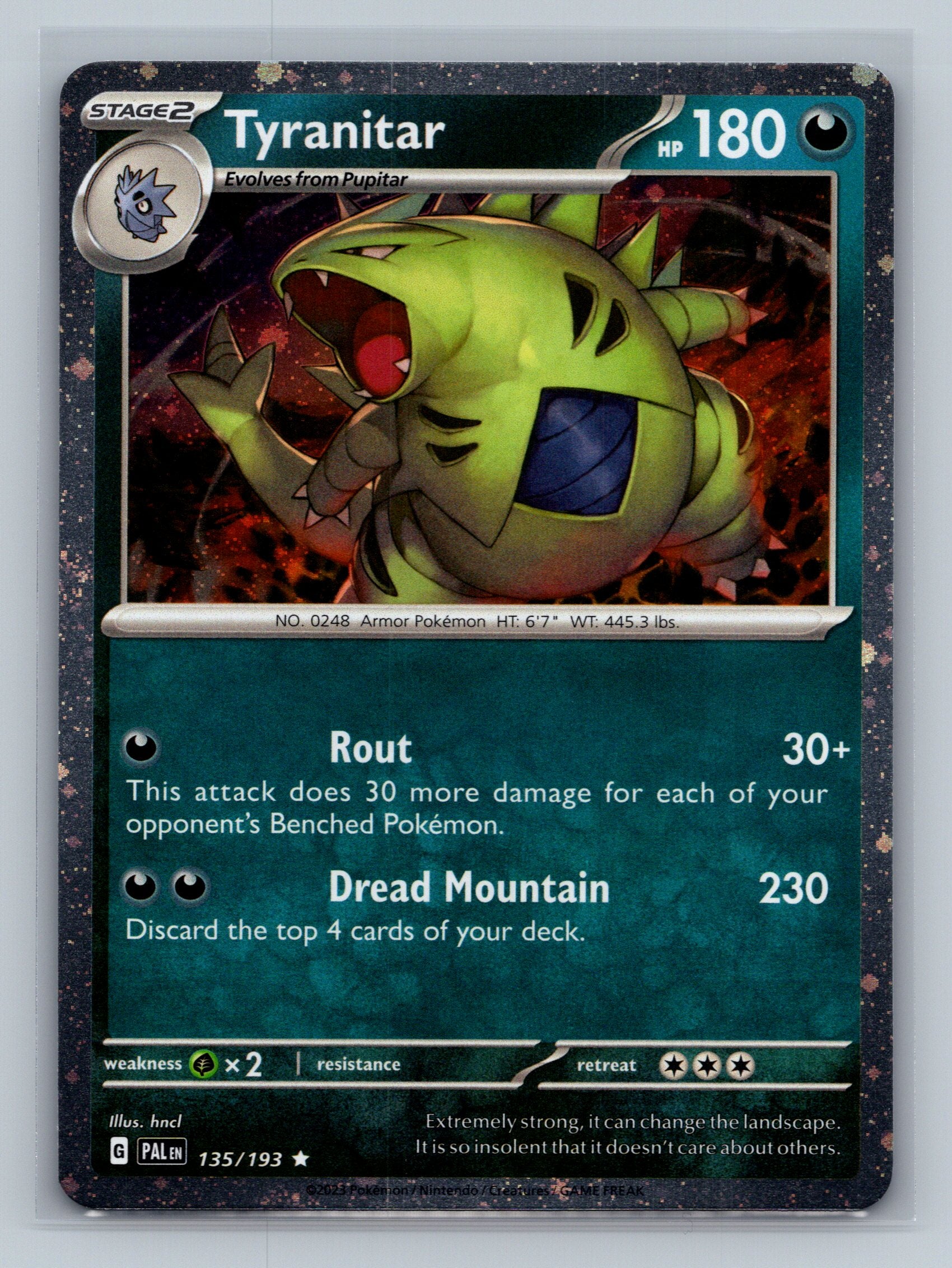 Tyranitar - 135/193 (Cosmo Foil)