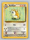 Raticate 040/102 BS Pokemon Card German Normal Lightly Played