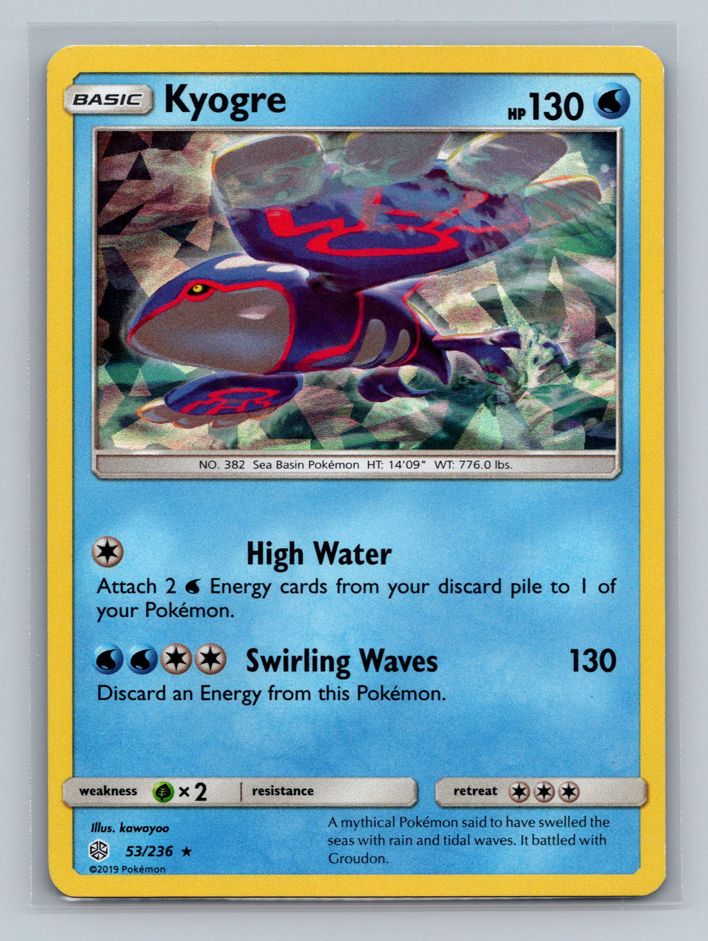 Kyogre - 53/236 (Cracked Ice Holo)