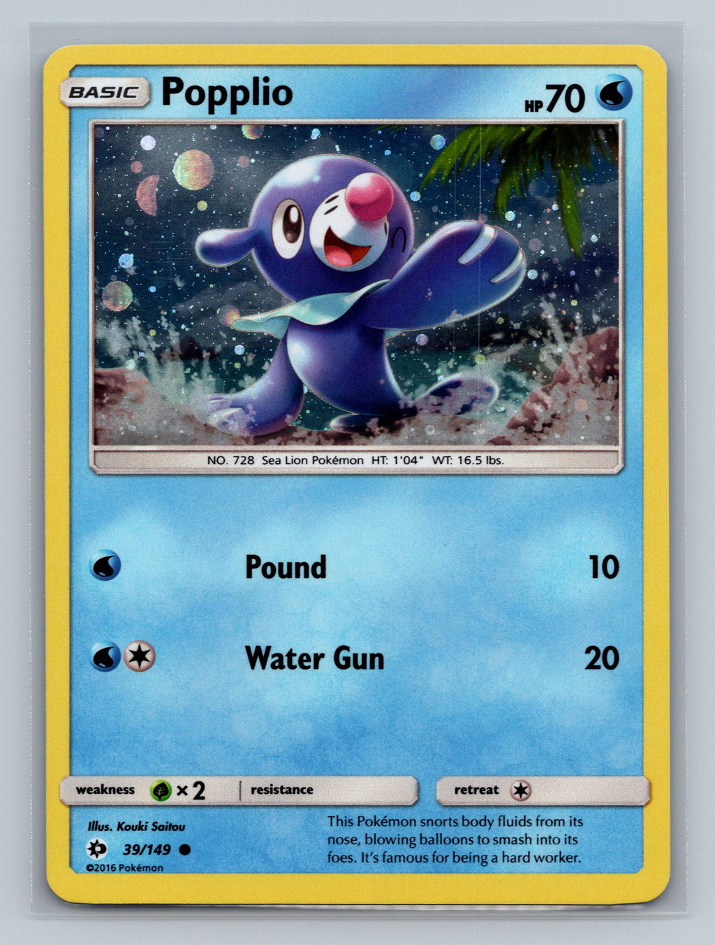 Popplio - 39/149 (Cosmos Holo)