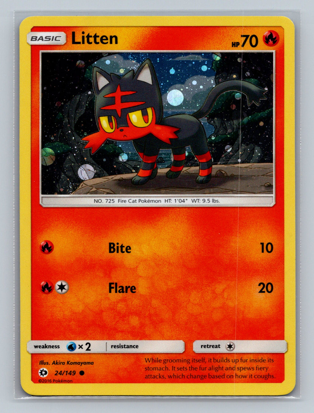 Litten - 24/149 (Cosmos Holo)