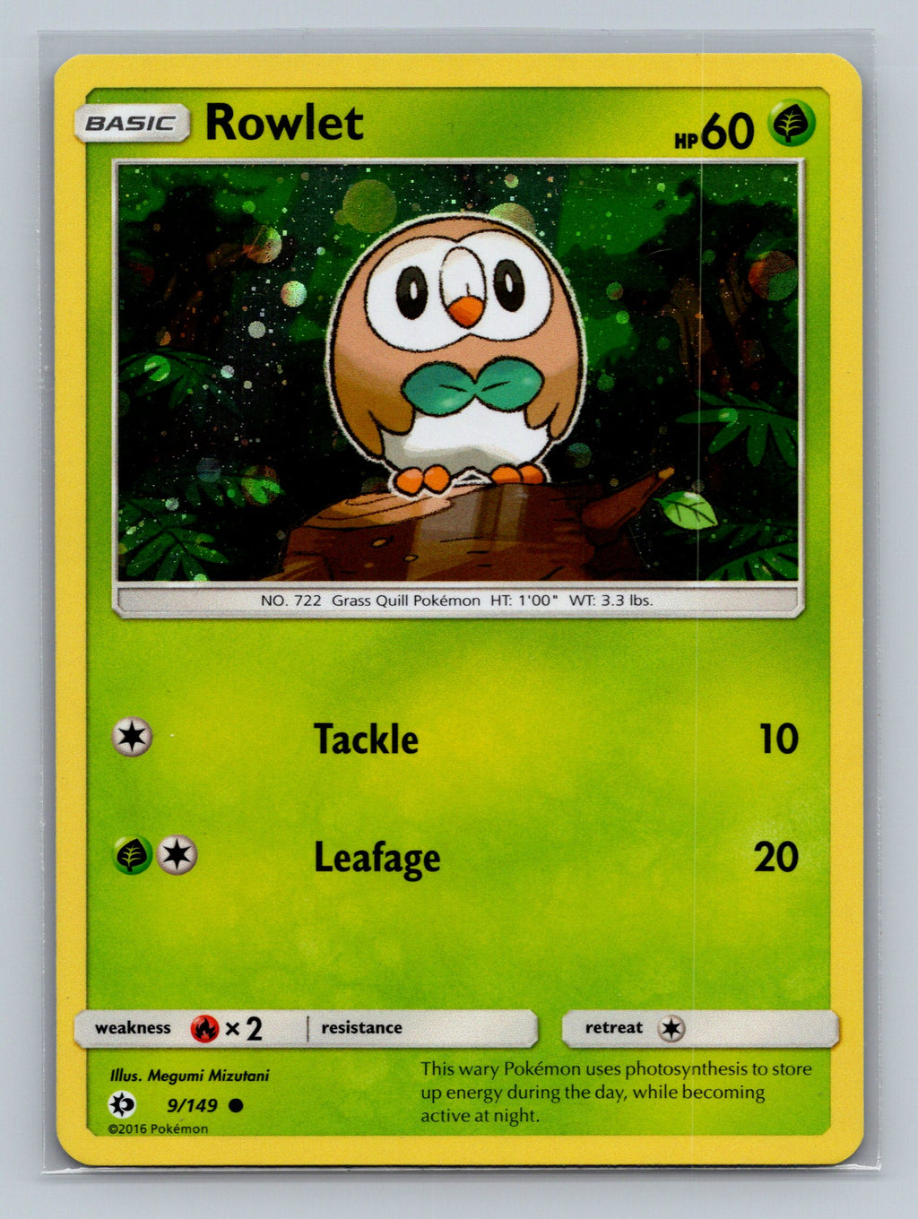 Rowlet - 9/149 (Cosmos Holo)
