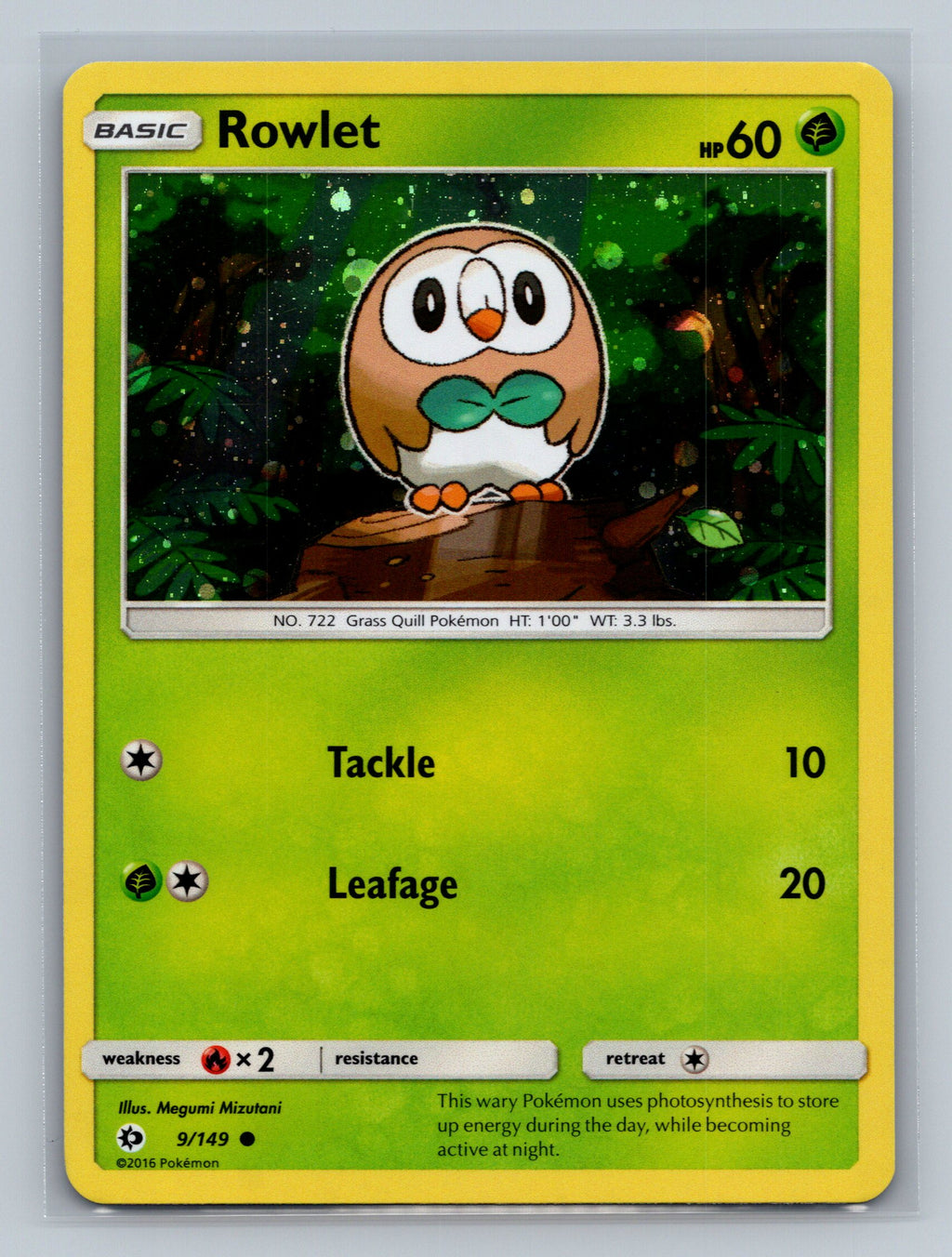 Rowlet - 9/149 (Cosmos Holo)