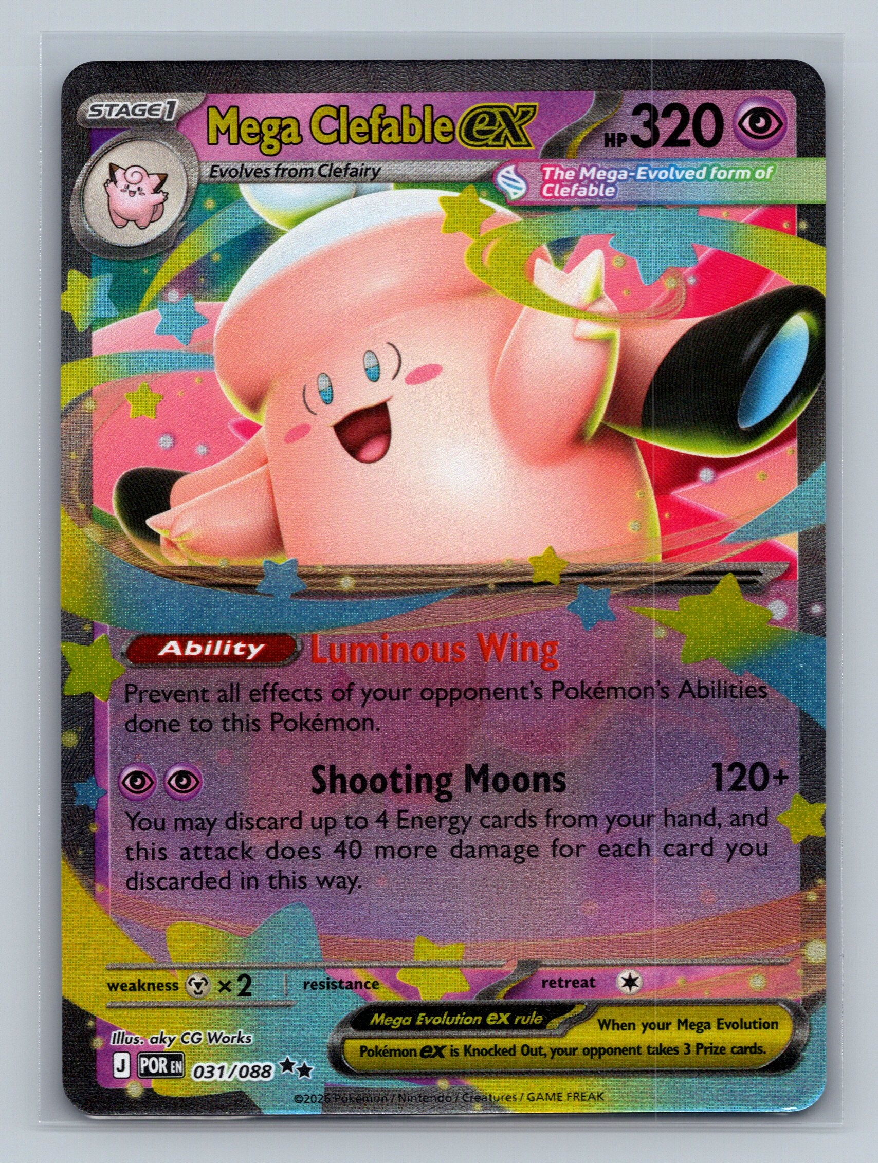 Mega Clefable ex - 031/088