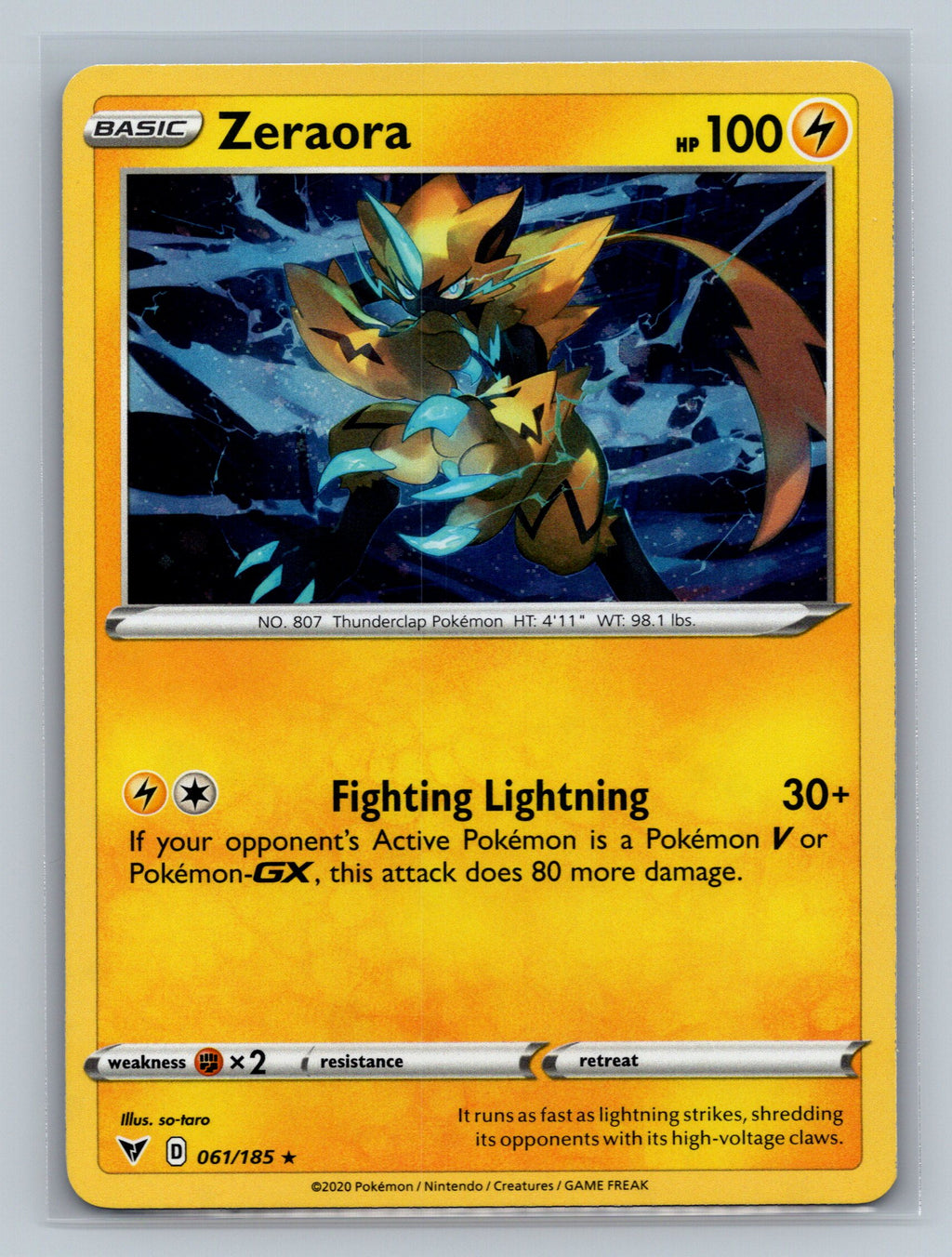 Zeraora - 061/185 (Cosmos Holo)
