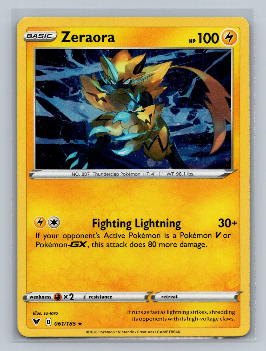 Zeraora - 061/185 (Cosmos Holo)