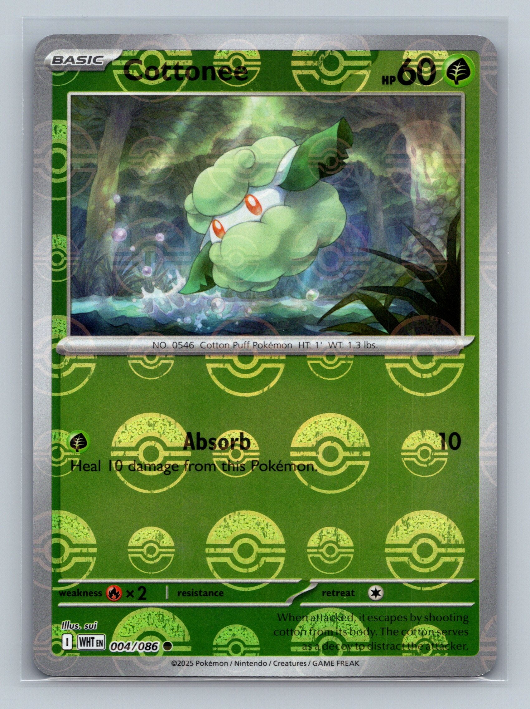 Cottonee (Poke Ball Pattern)