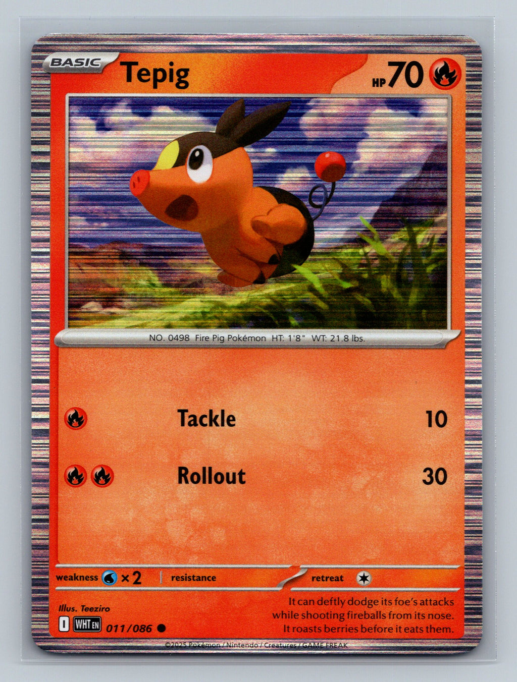 Tepig - 011/086 (Unova Poster Collection)