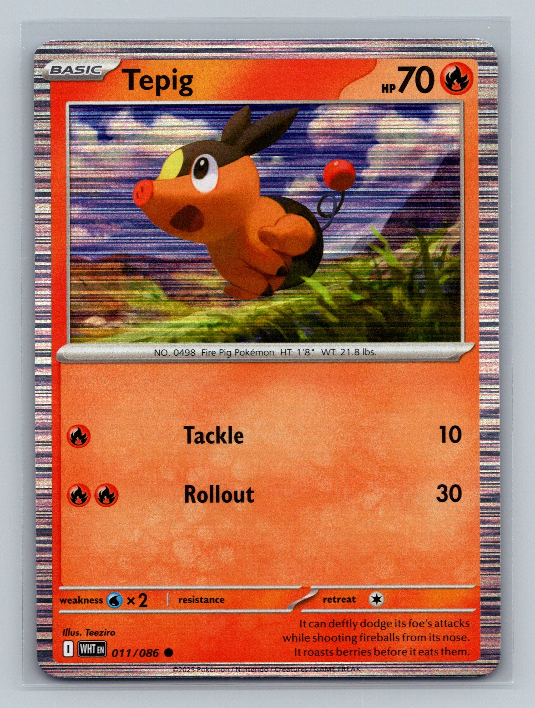 Tepig - 011/086 (Unova Poster Collection)