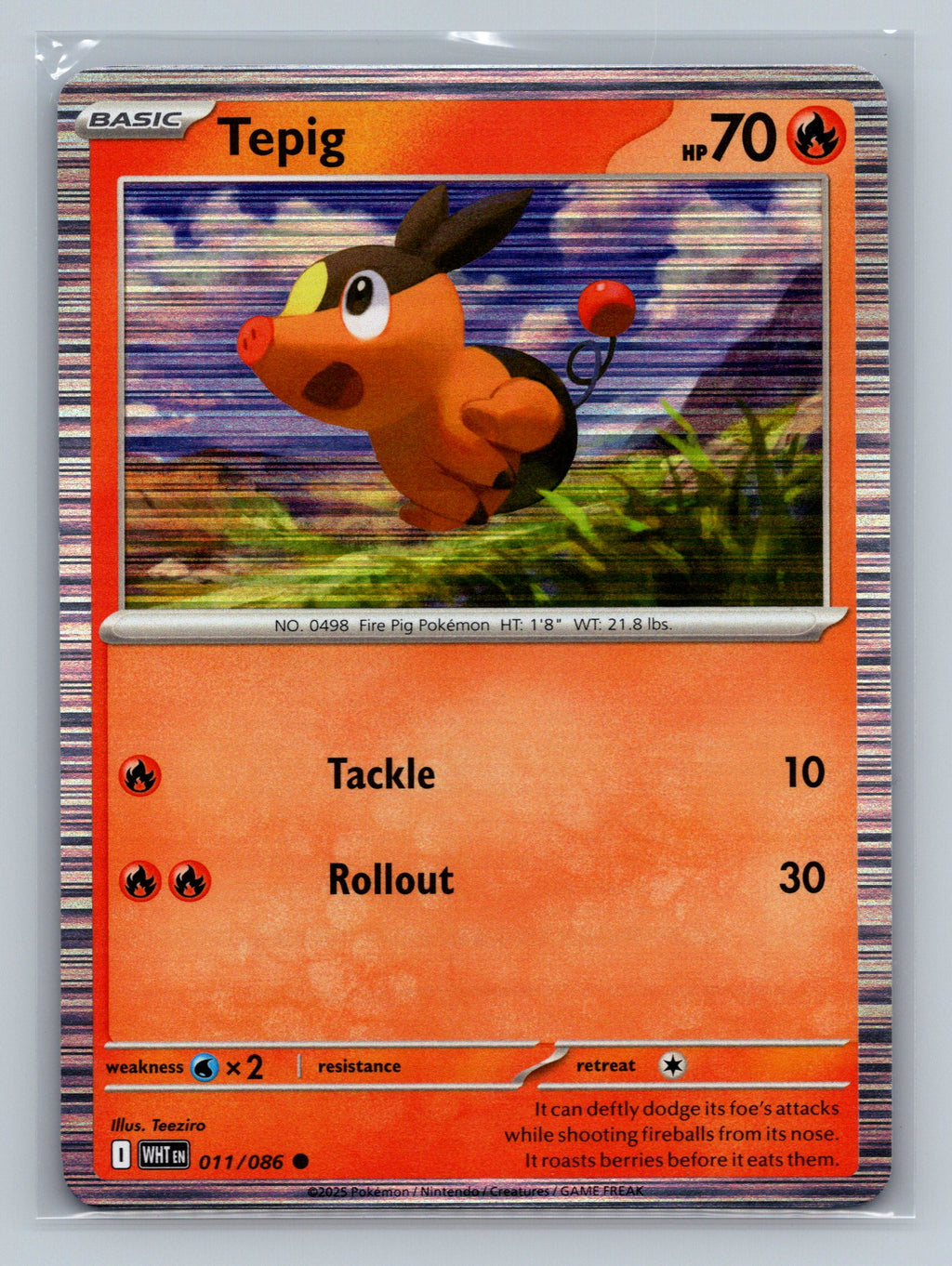 Tepig - 011/086 (Unova Poster Collection)