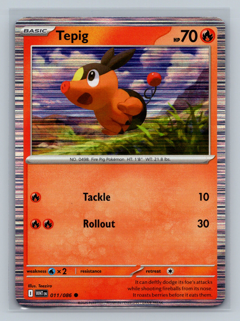 Tepig - 011/086 (Unova Poster Collection)