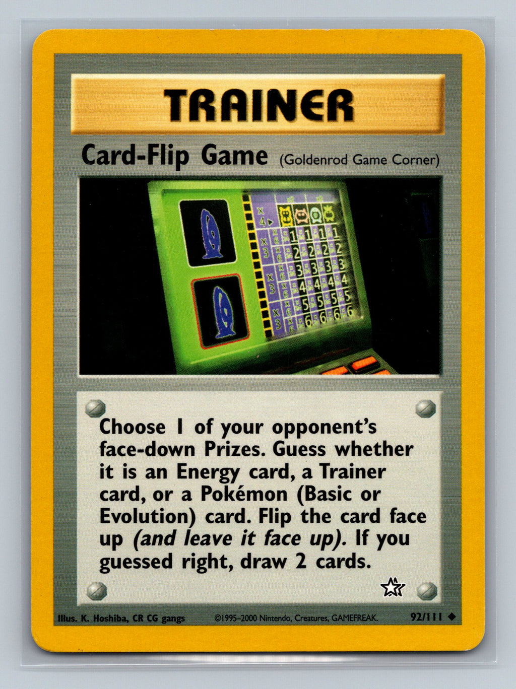 Card-Flip Game (Goldenrod Game Corner)