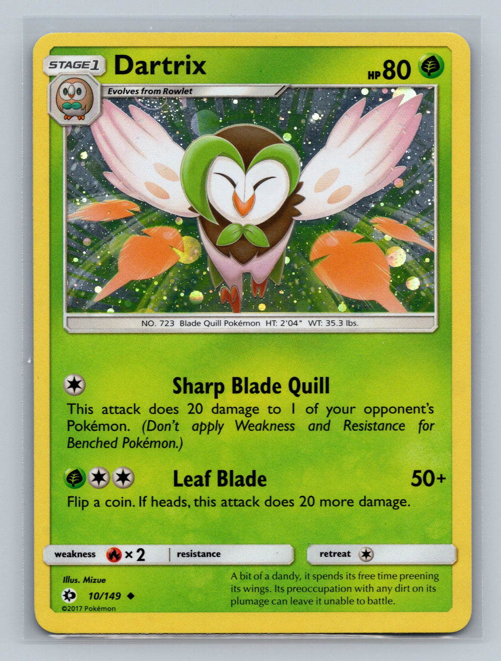 Dartrix - 10/149 (Cosmos Holo)