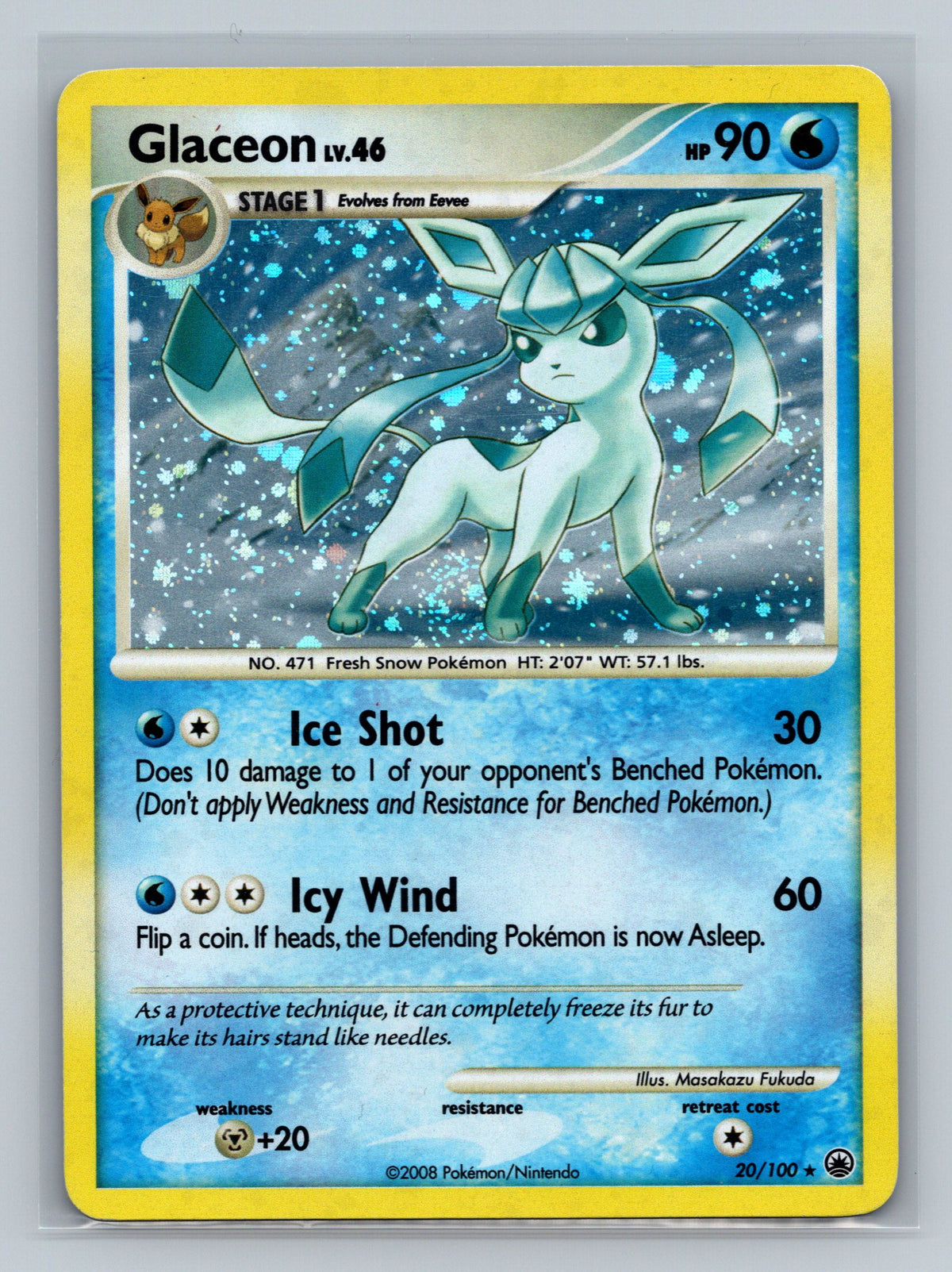 Glaceon - 20/100 (DP Majestic Dawn)