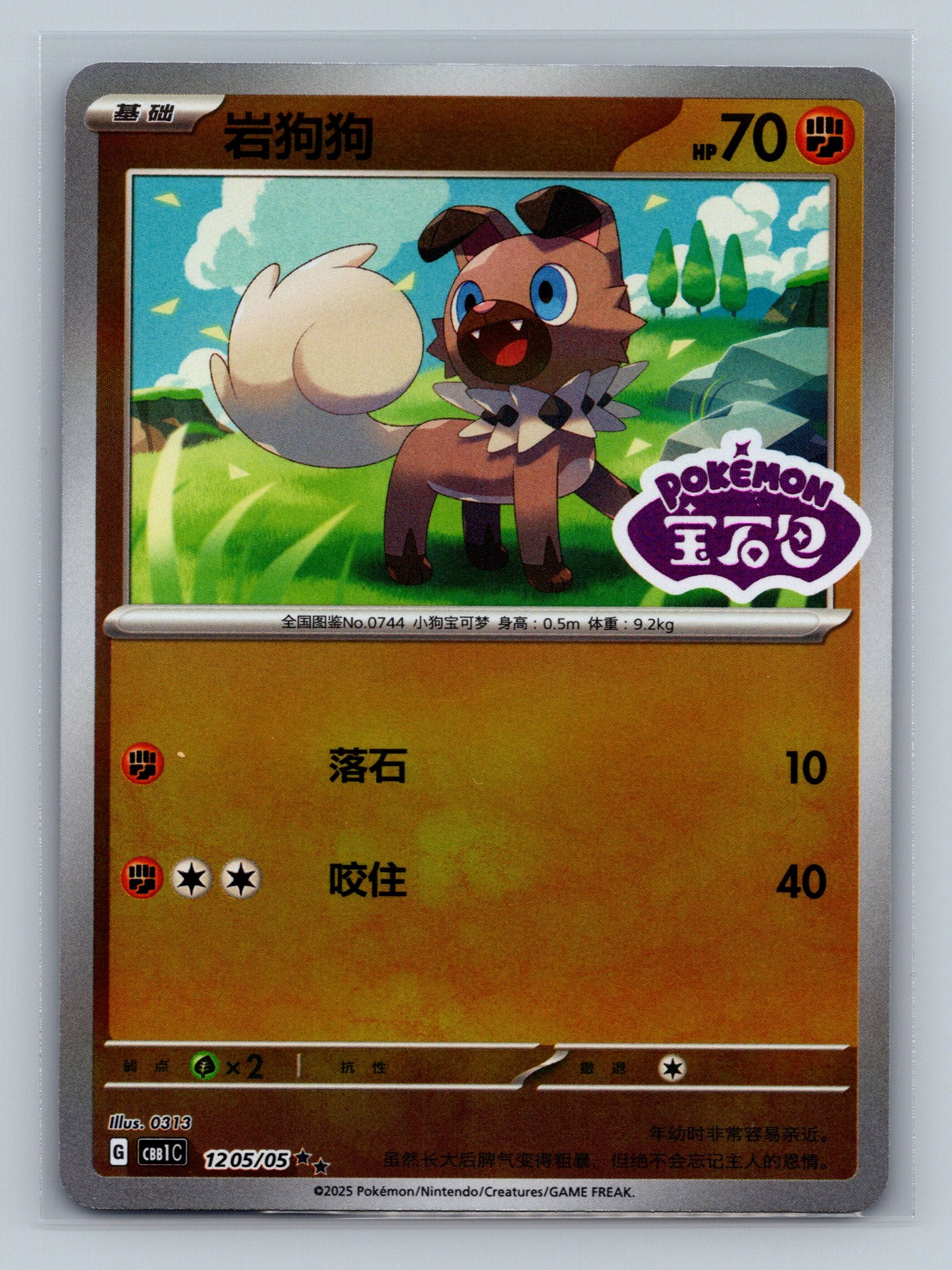 Rockruff (Stamped) - 1205