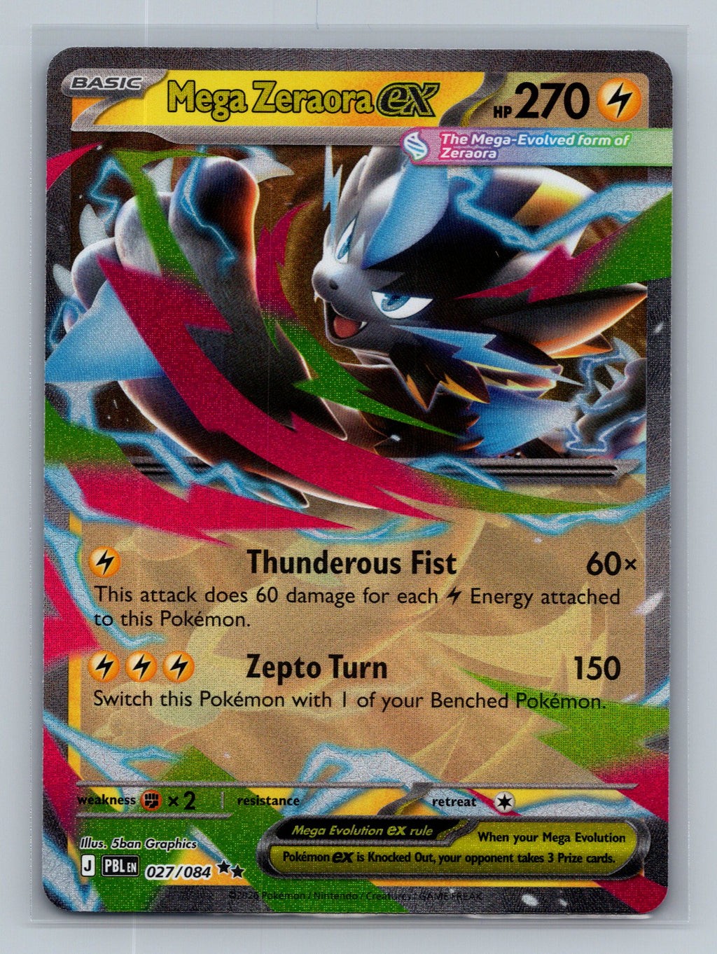 Mega Zeraora ex - 027/084