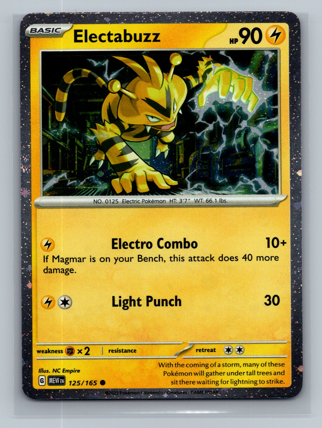 Electabuzz - 125/165 (Cosmos Holo)