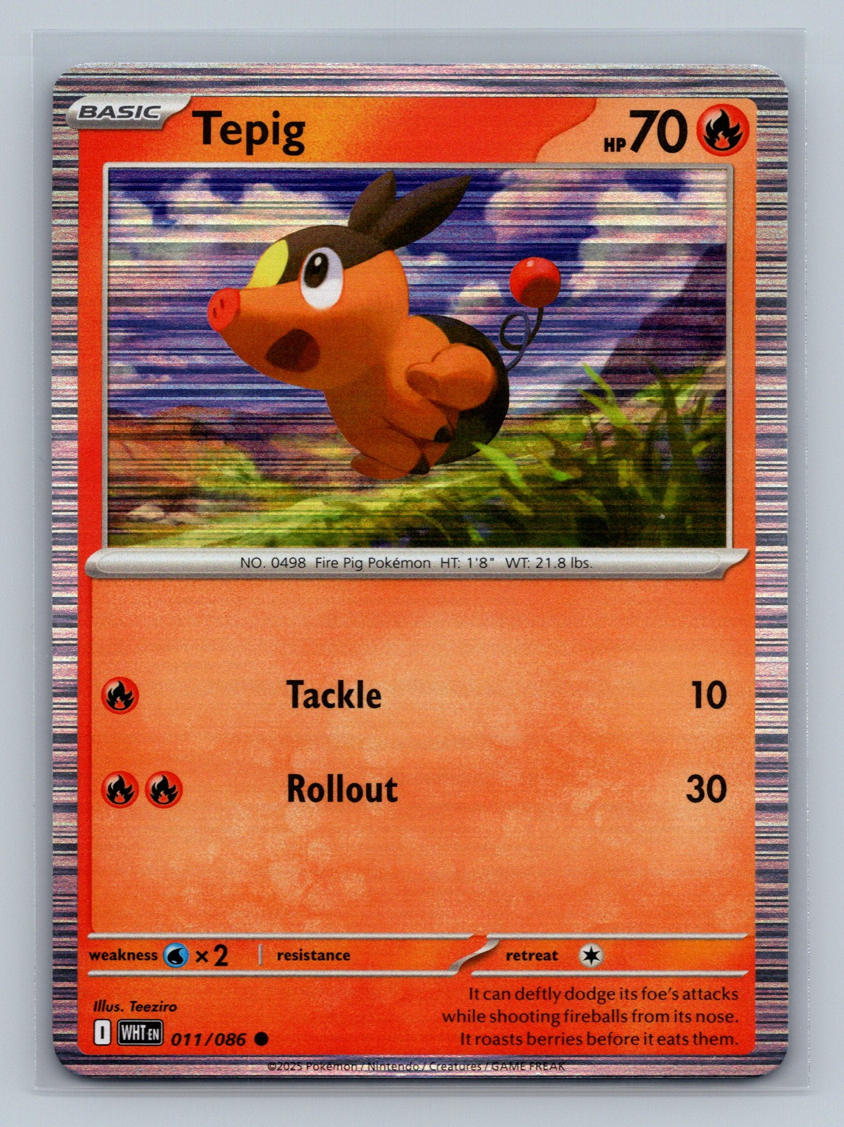 Tepig - 011/086 (Unova Poster Collection)