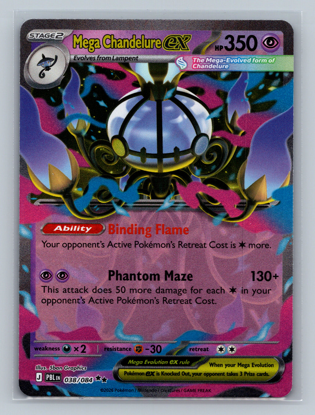 Mega Chandelure ex - 038/084