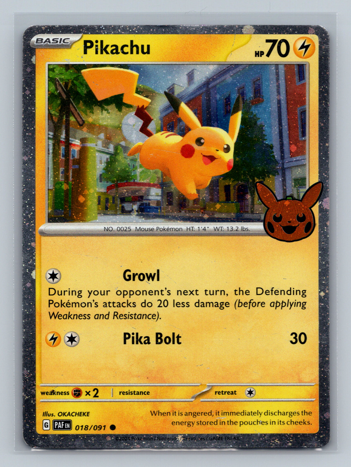 Pikachu - 018/091 (Cosmos Holo)