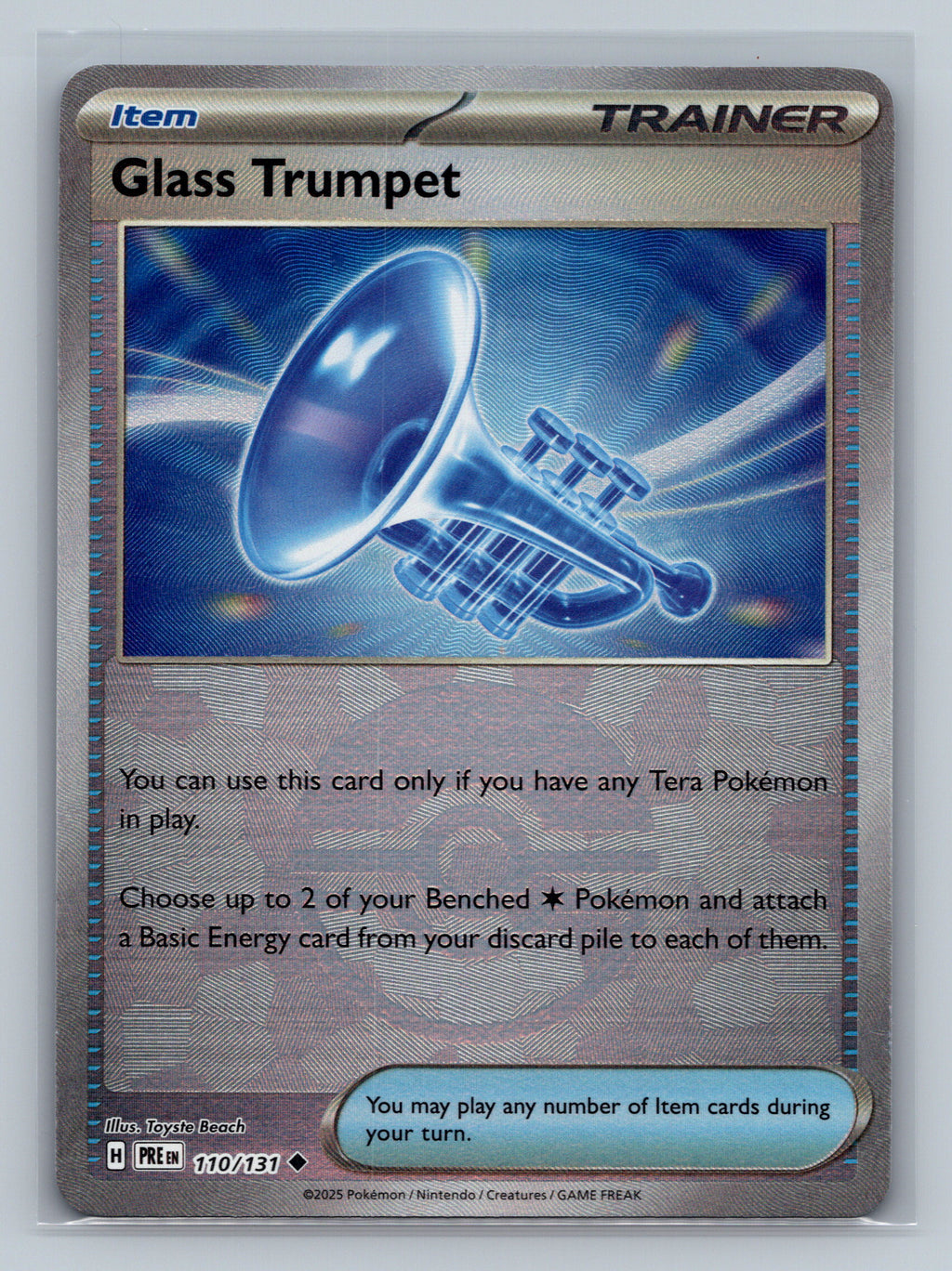 Glass Trumpet (Poke Ball Pattern)