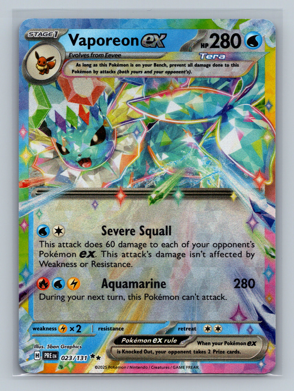 Vaporeon ex - 023/131
