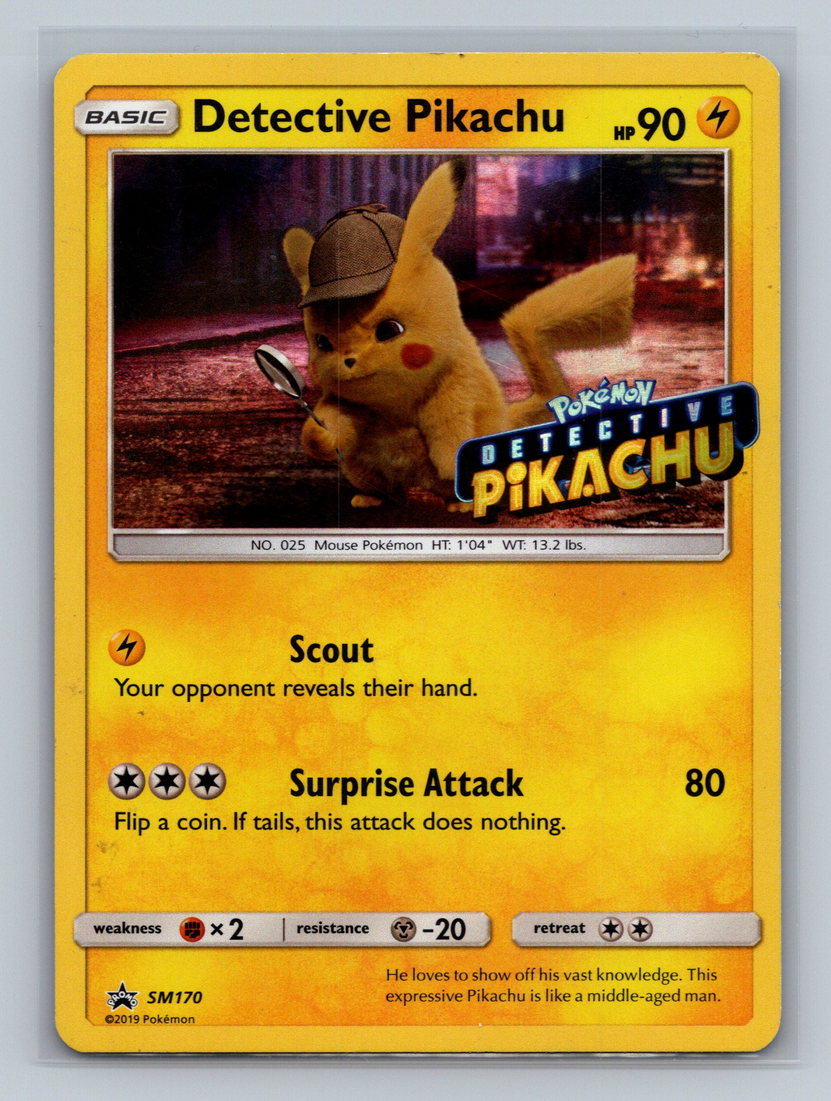 Detective Pikachu - SM170 (Stamped)