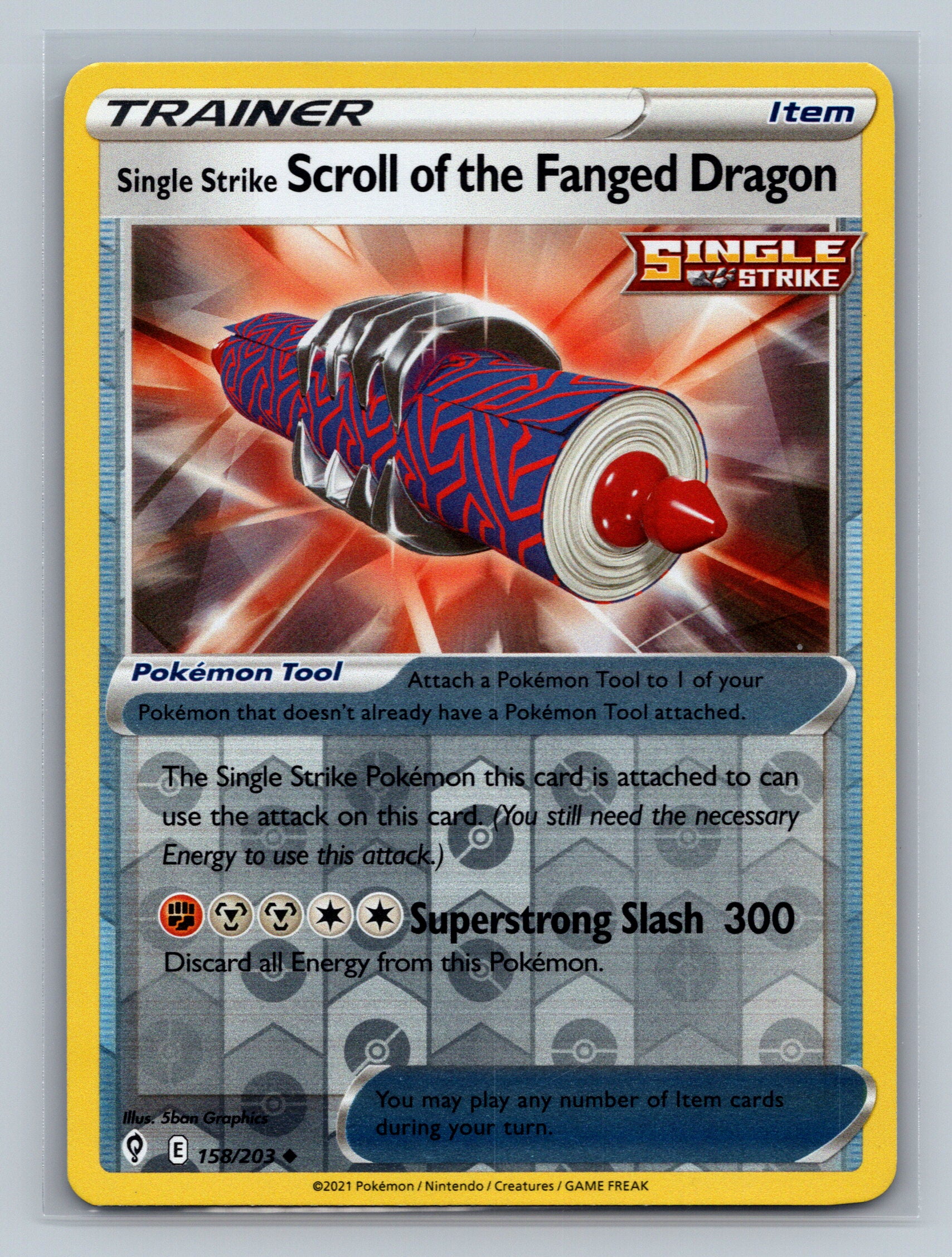 Single Strike Scroll of the Fanged Dragon