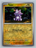Toxel 069/182 PAR Pokemon Card English Reverse Holofoil Lightly Played
