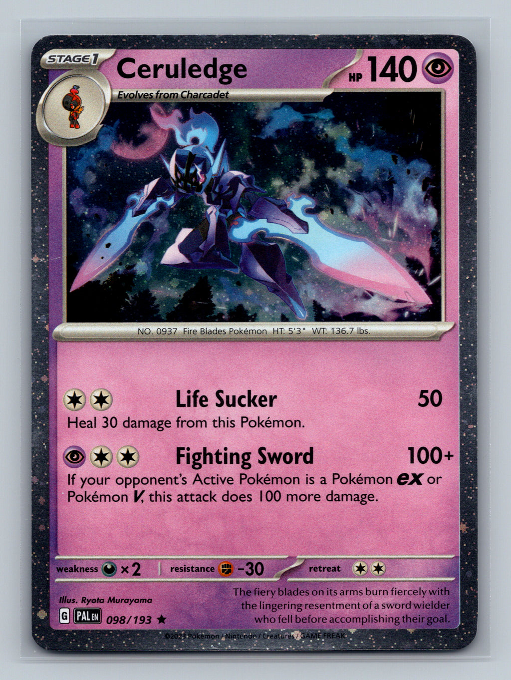 Ceruledge - 098/193 (Cosmos Holo)