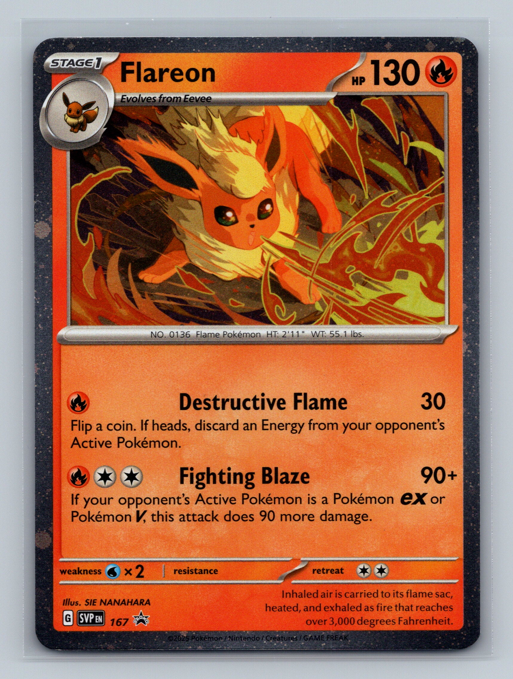 Flareon - 167 (Cosmos Holo)