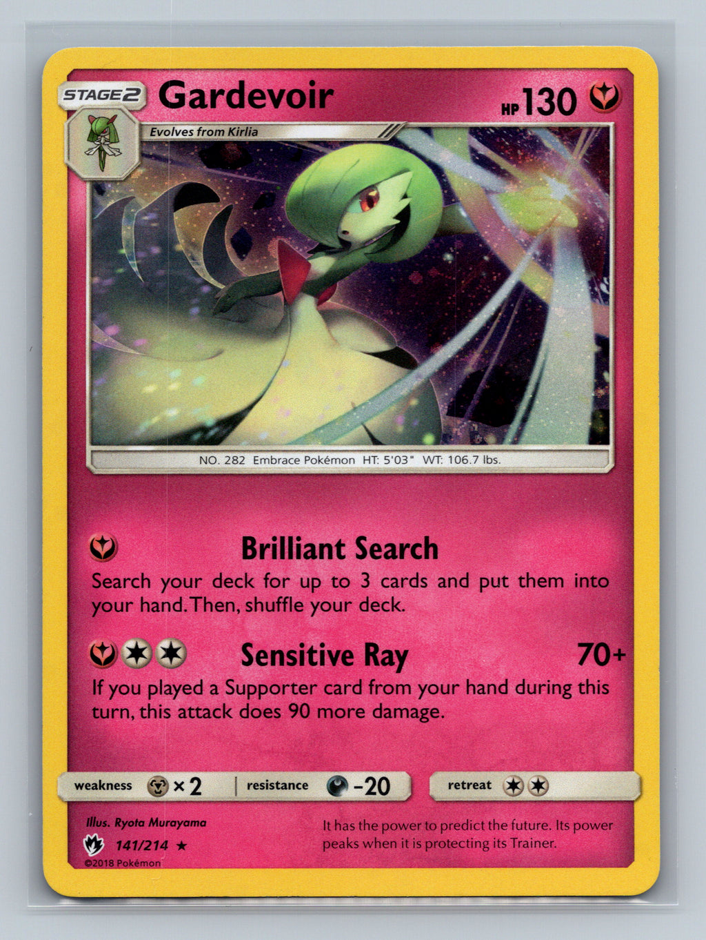 Gardevoir - 141/214 (Cosmos Holo)
